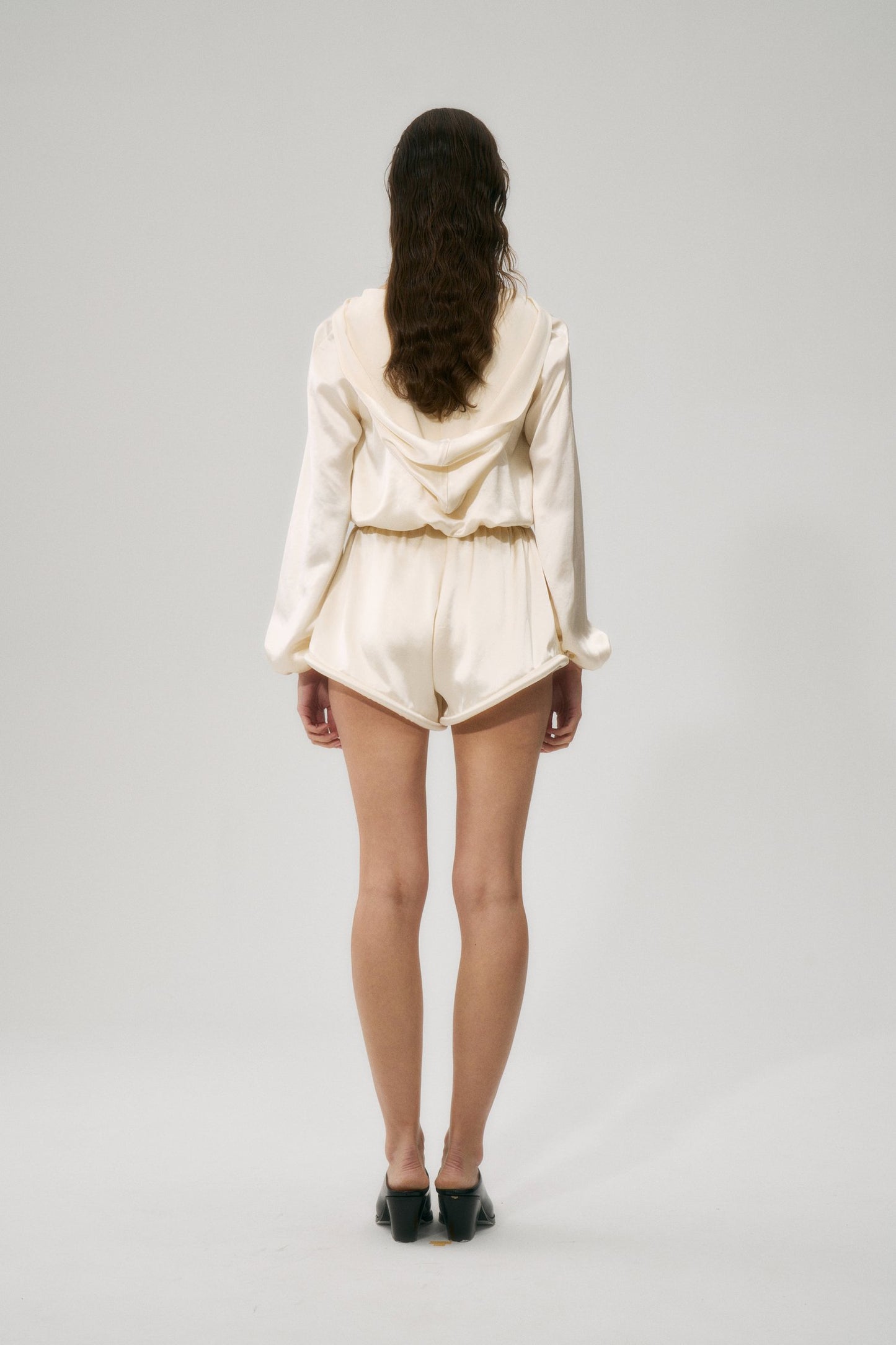 Acetate Shorts Cream