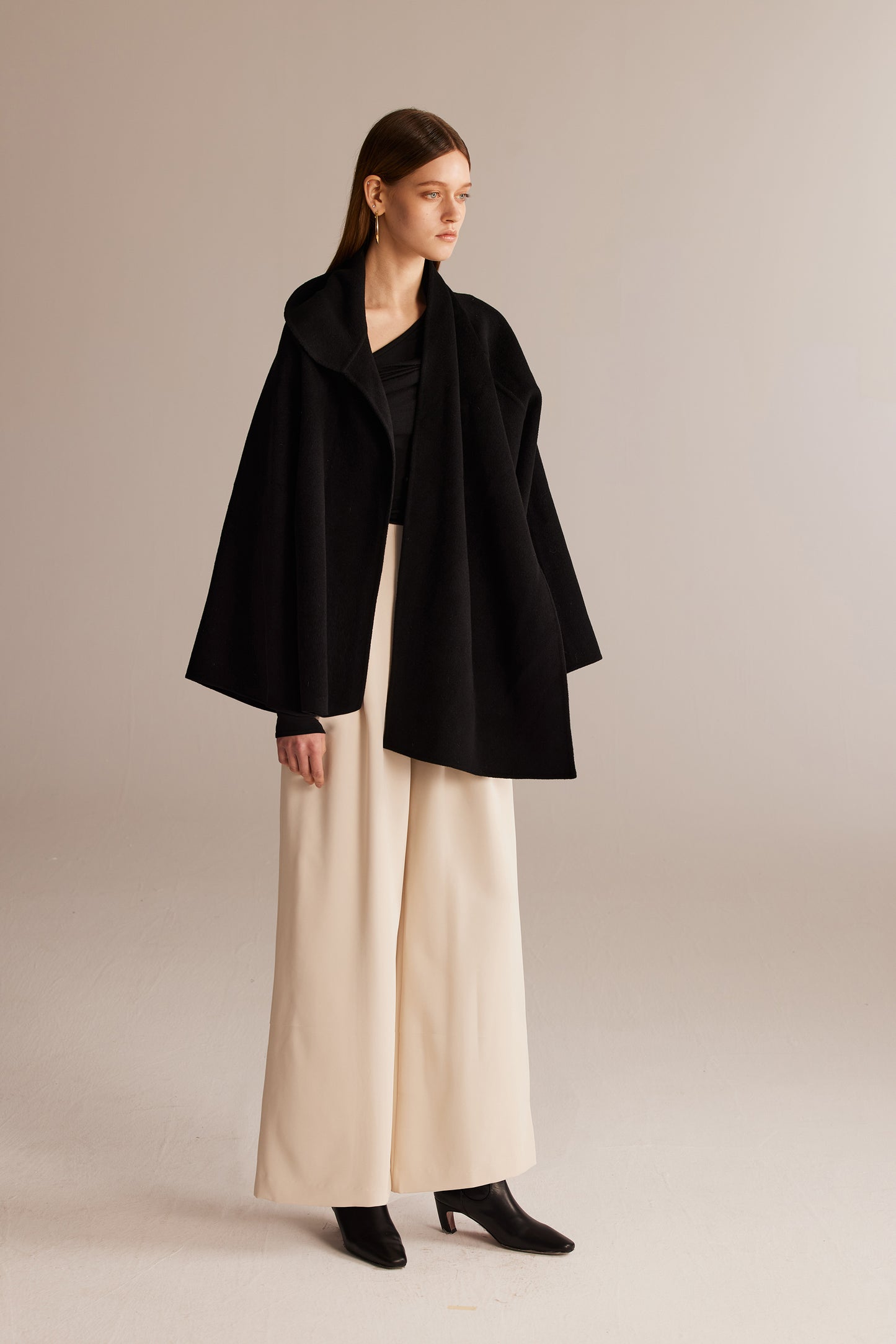 White Pleated Suit Pants