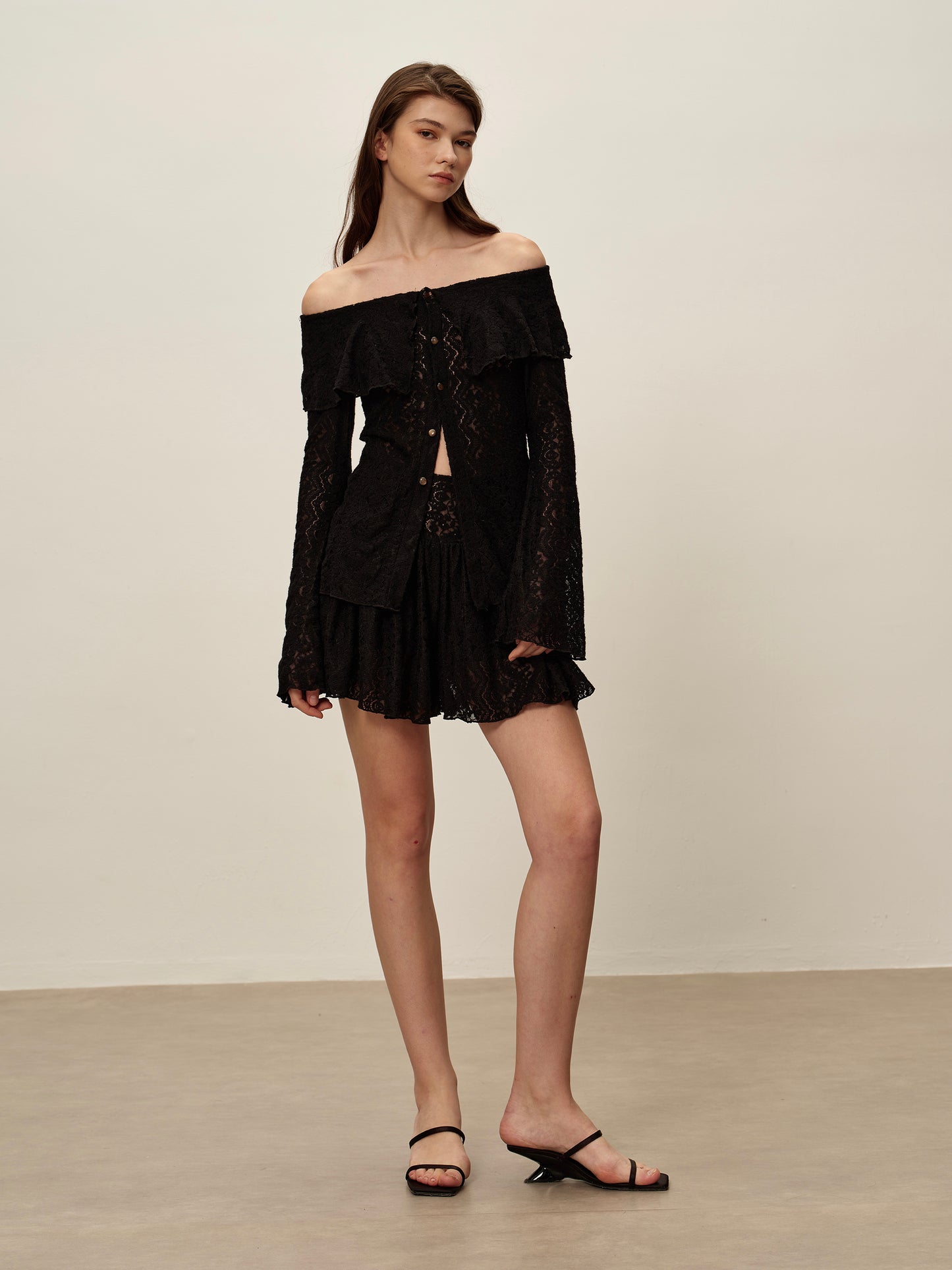 Black Lace Shorts