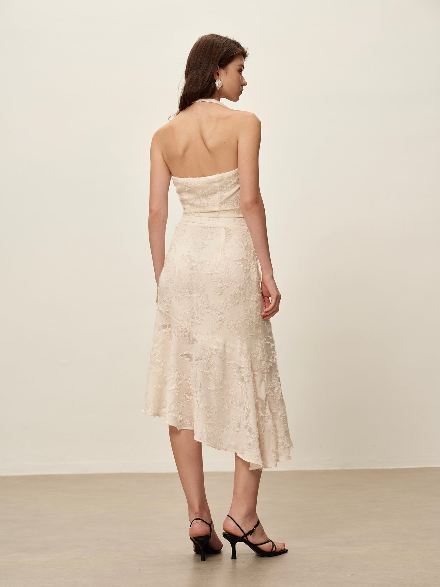 Lace Fringed Halter Top