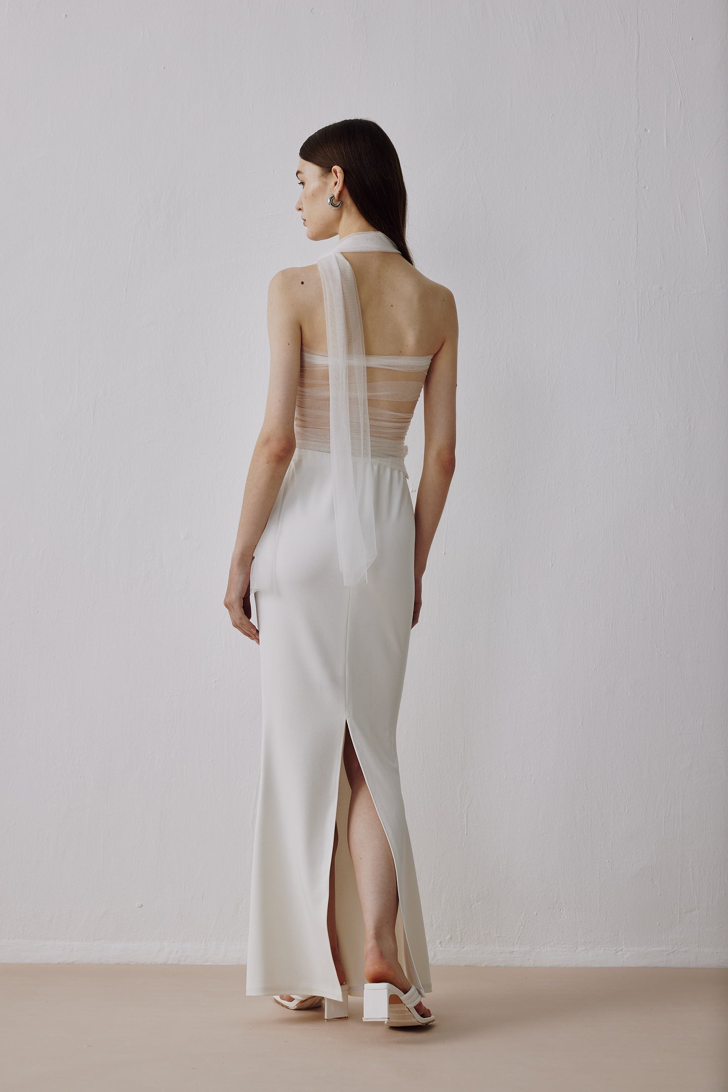 Flare Skirt White