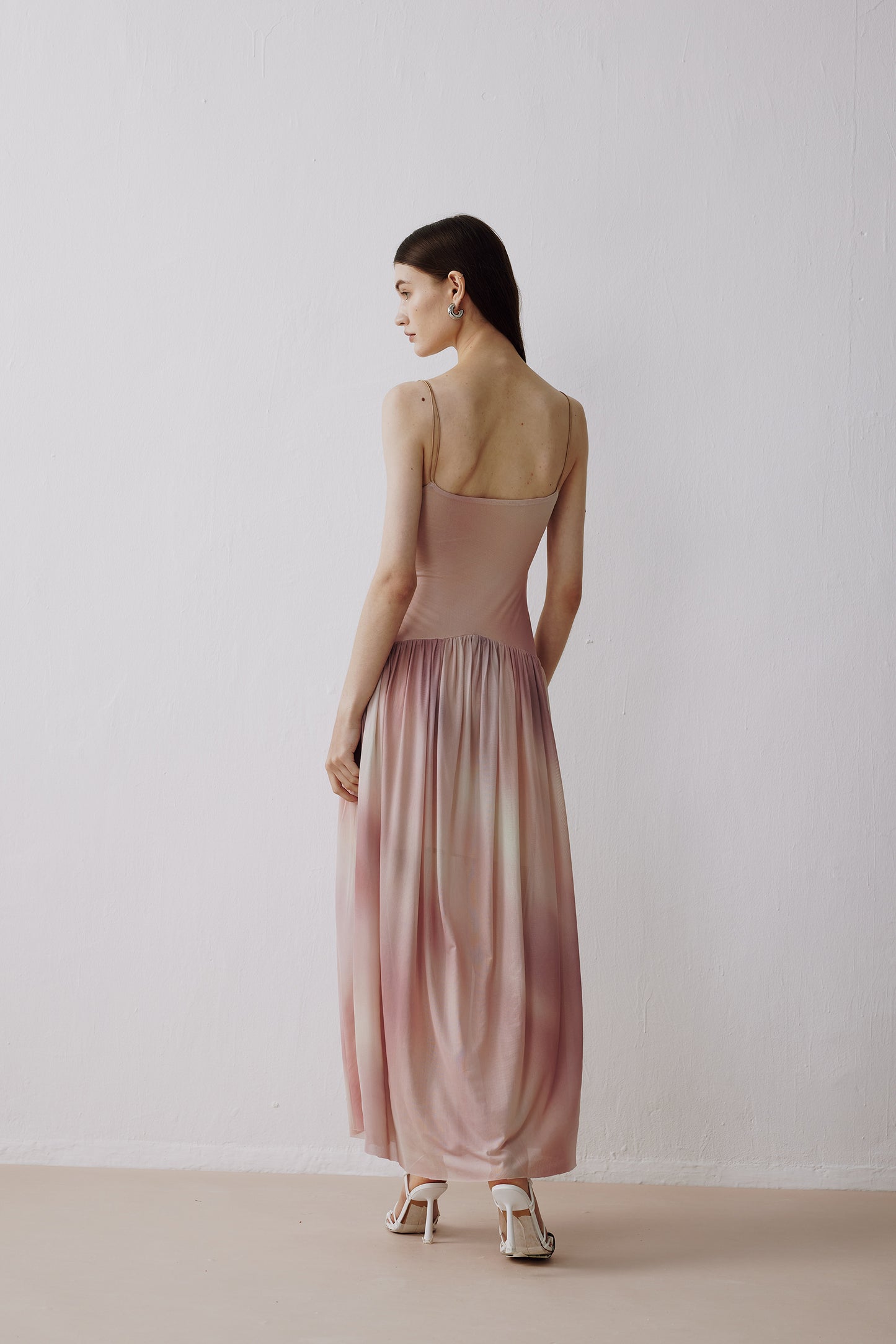 Printed Pleats Dress