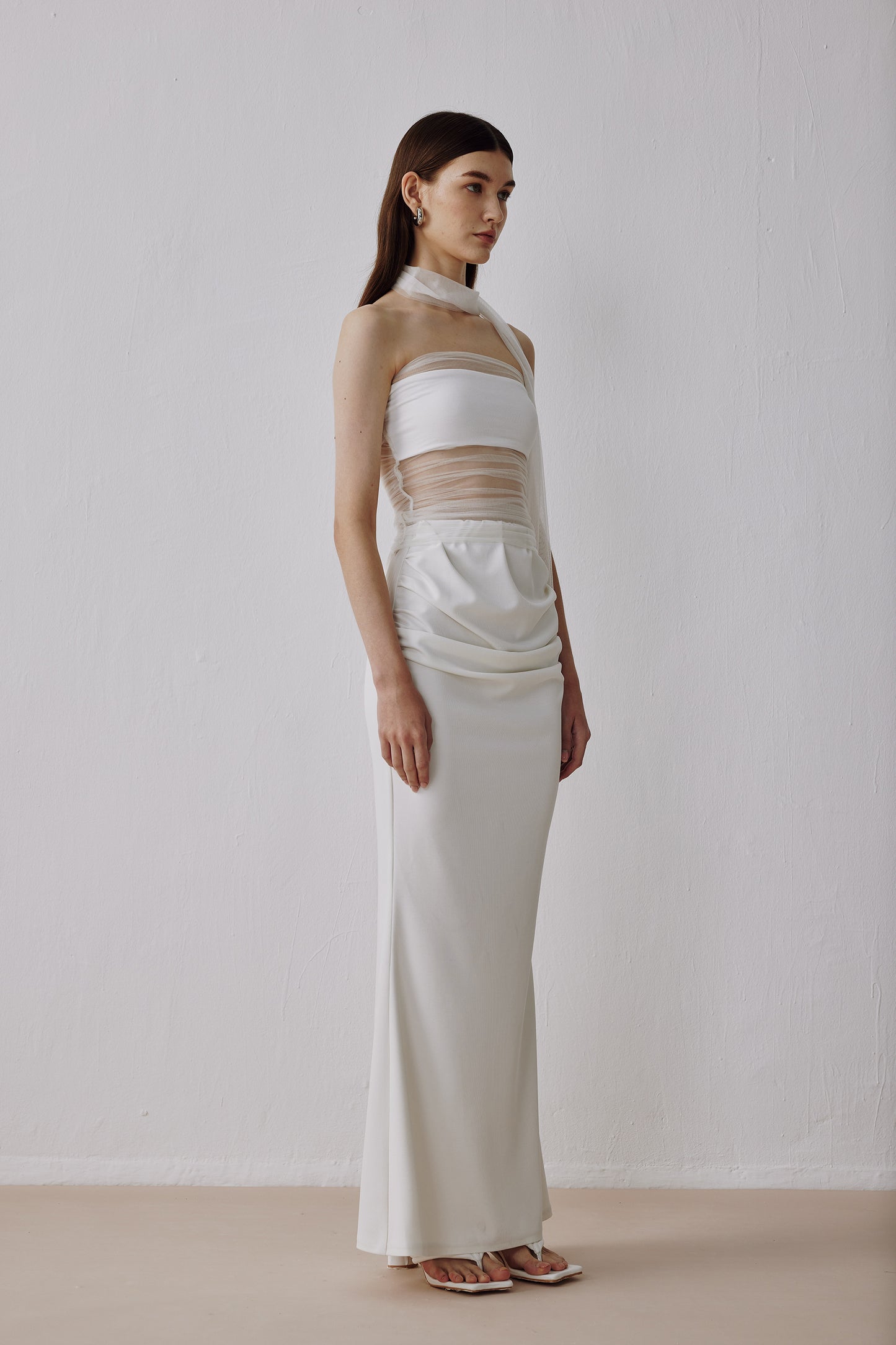 Flare Skirt White