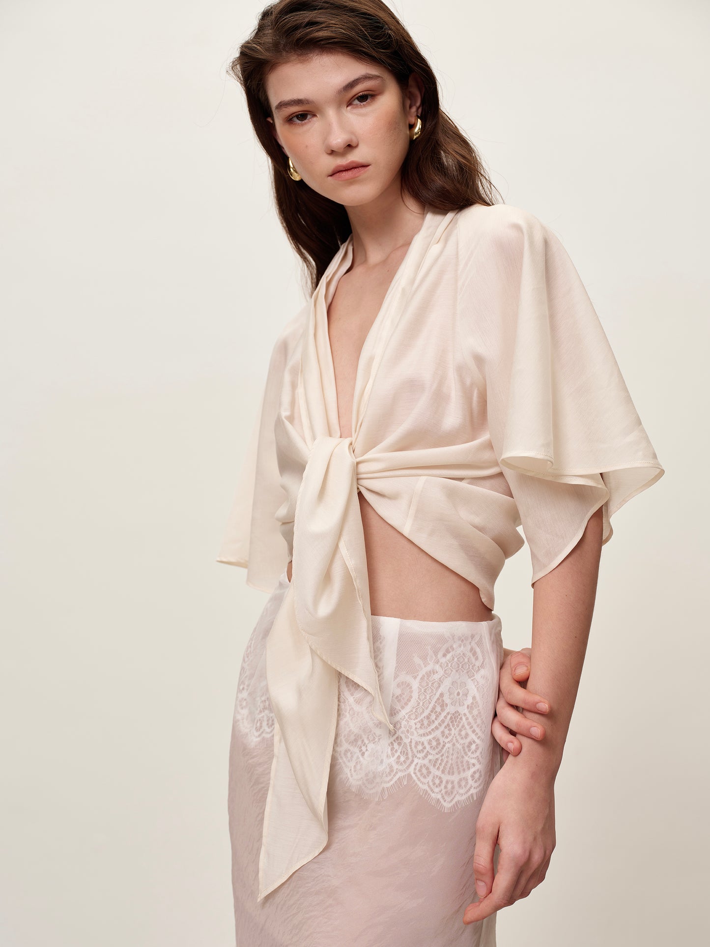 Cream Kimono Shirt