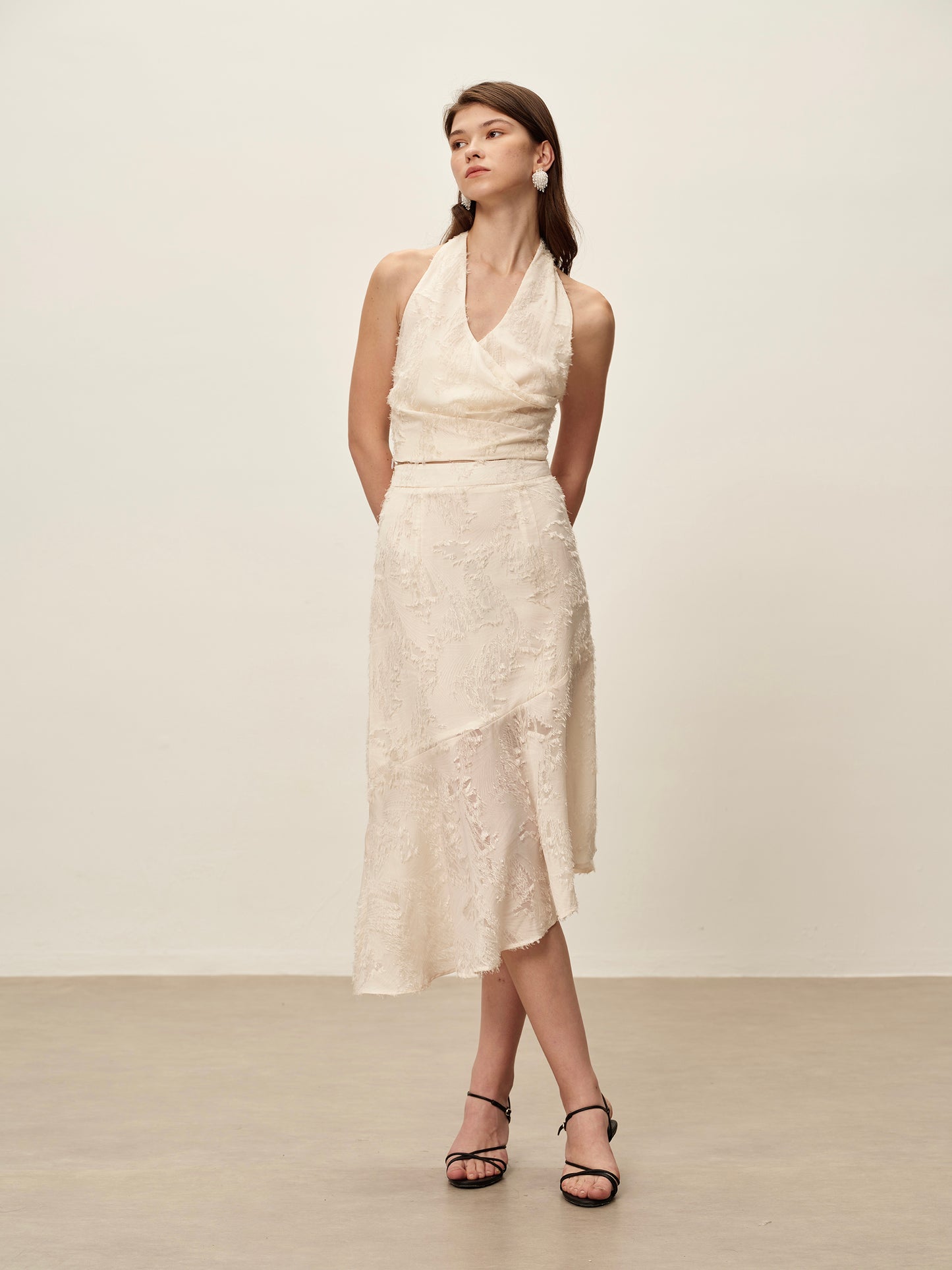 Lace Fringed Skirt