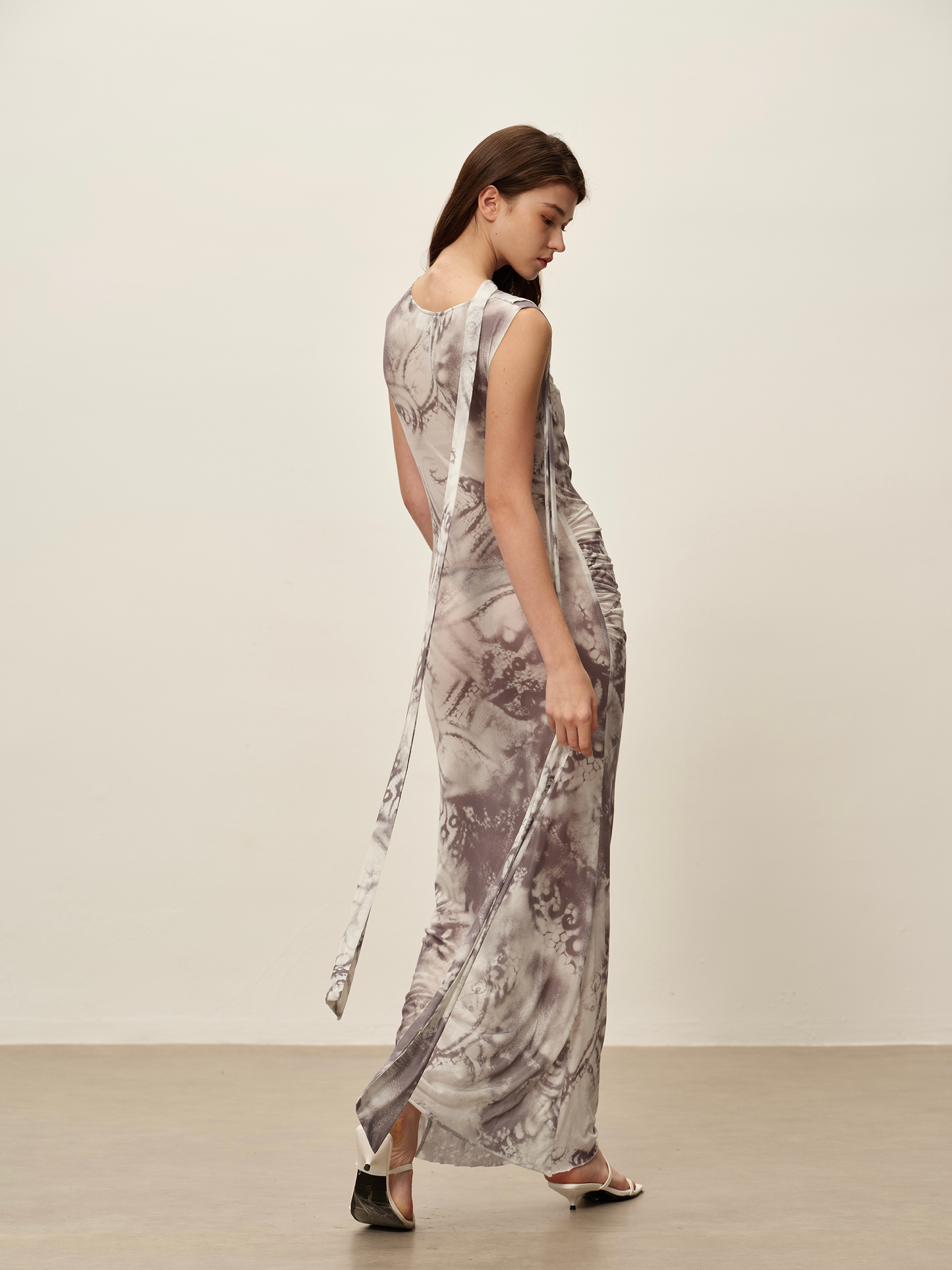 Printed Chiffon Dress