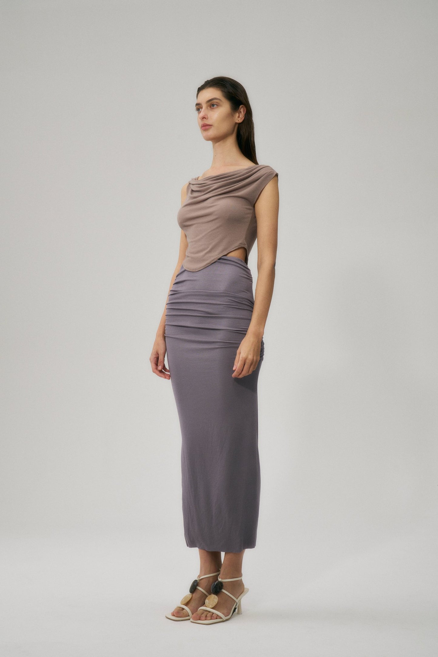 Knitted Skirt Purple