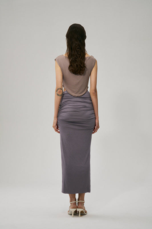 Knitted Skirt Purple