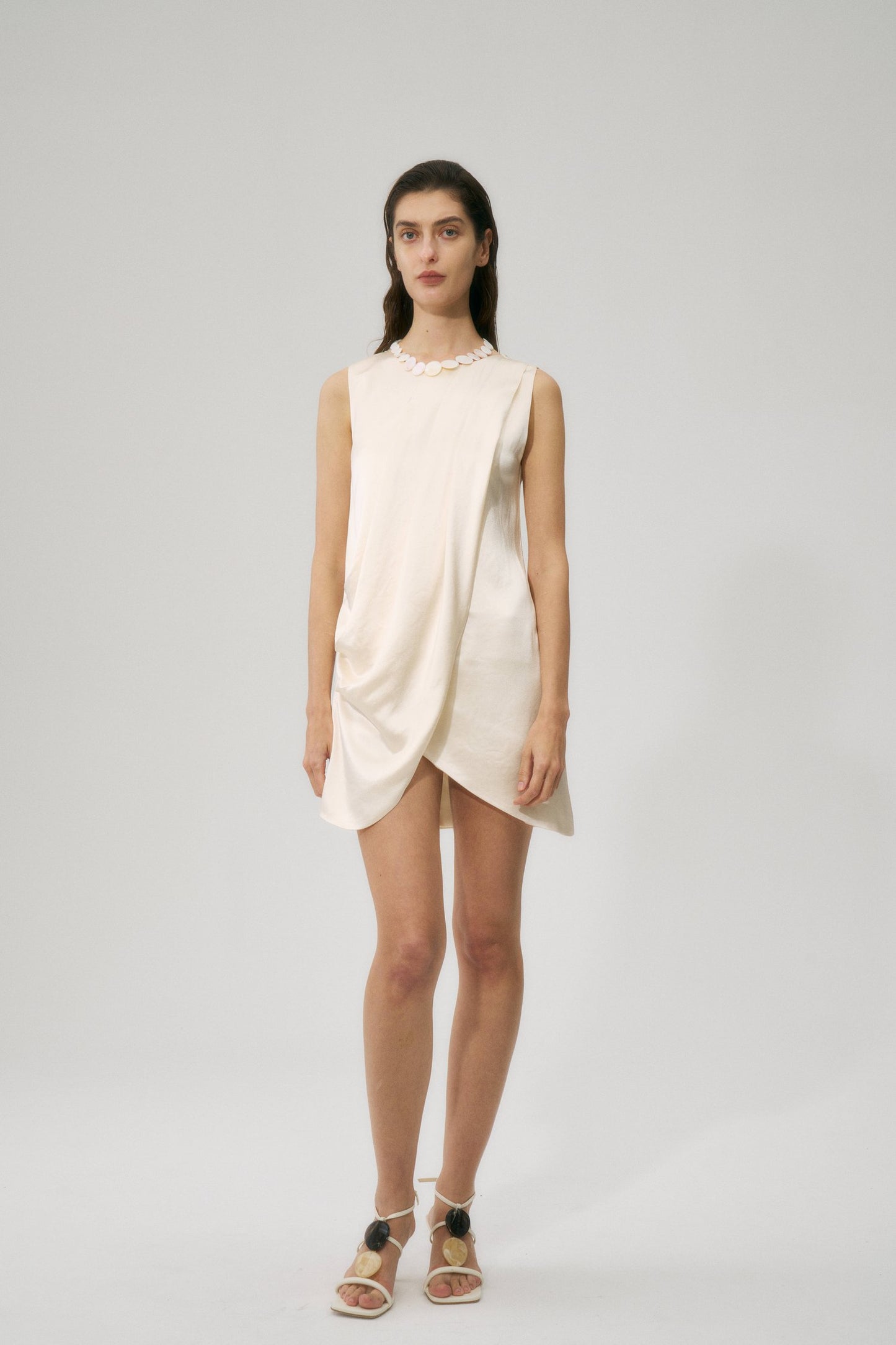 Acetate Dress Cream