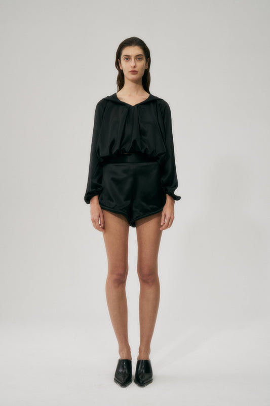 Acetate Shorts Black