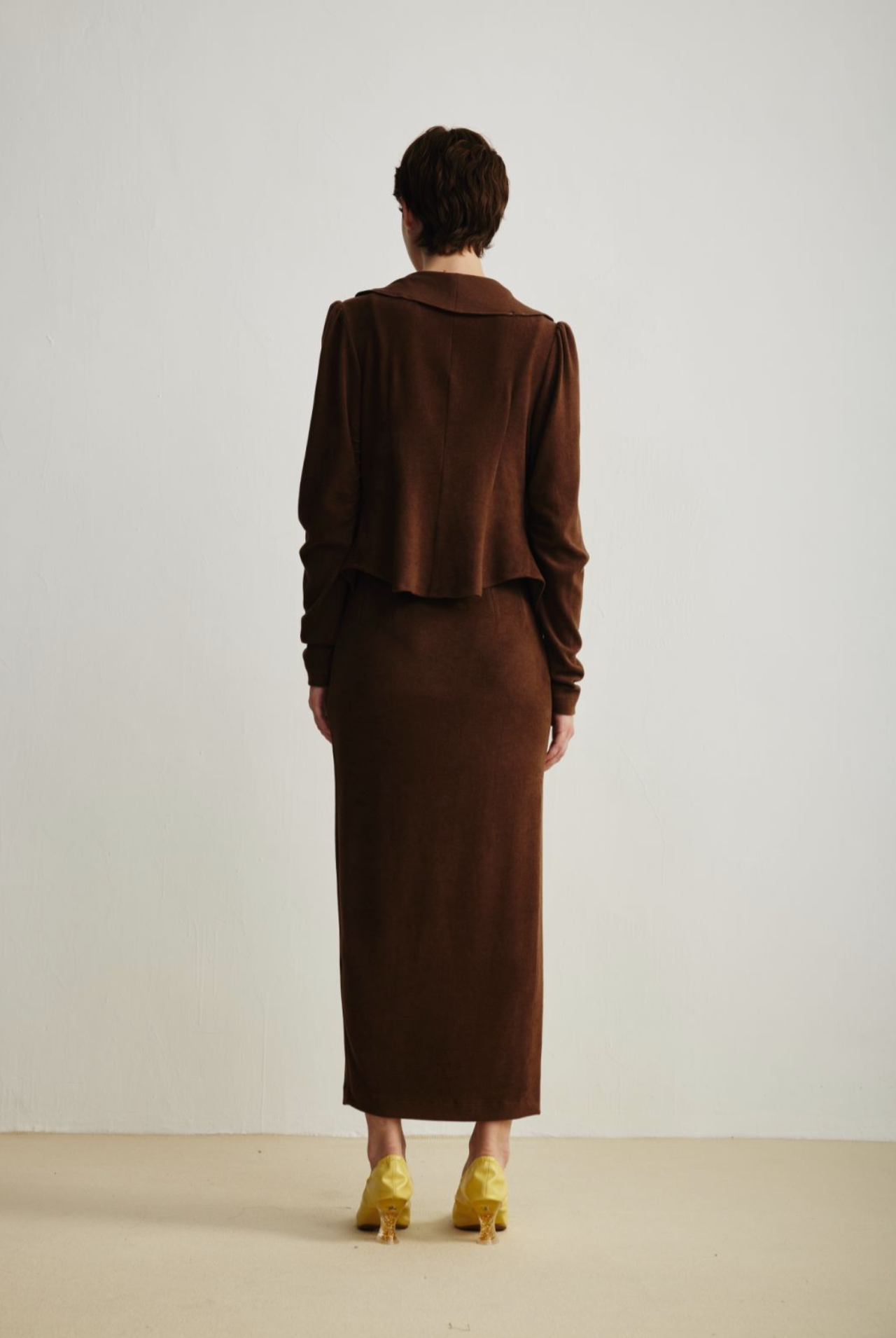 Side High-Slit Midi  Skirt