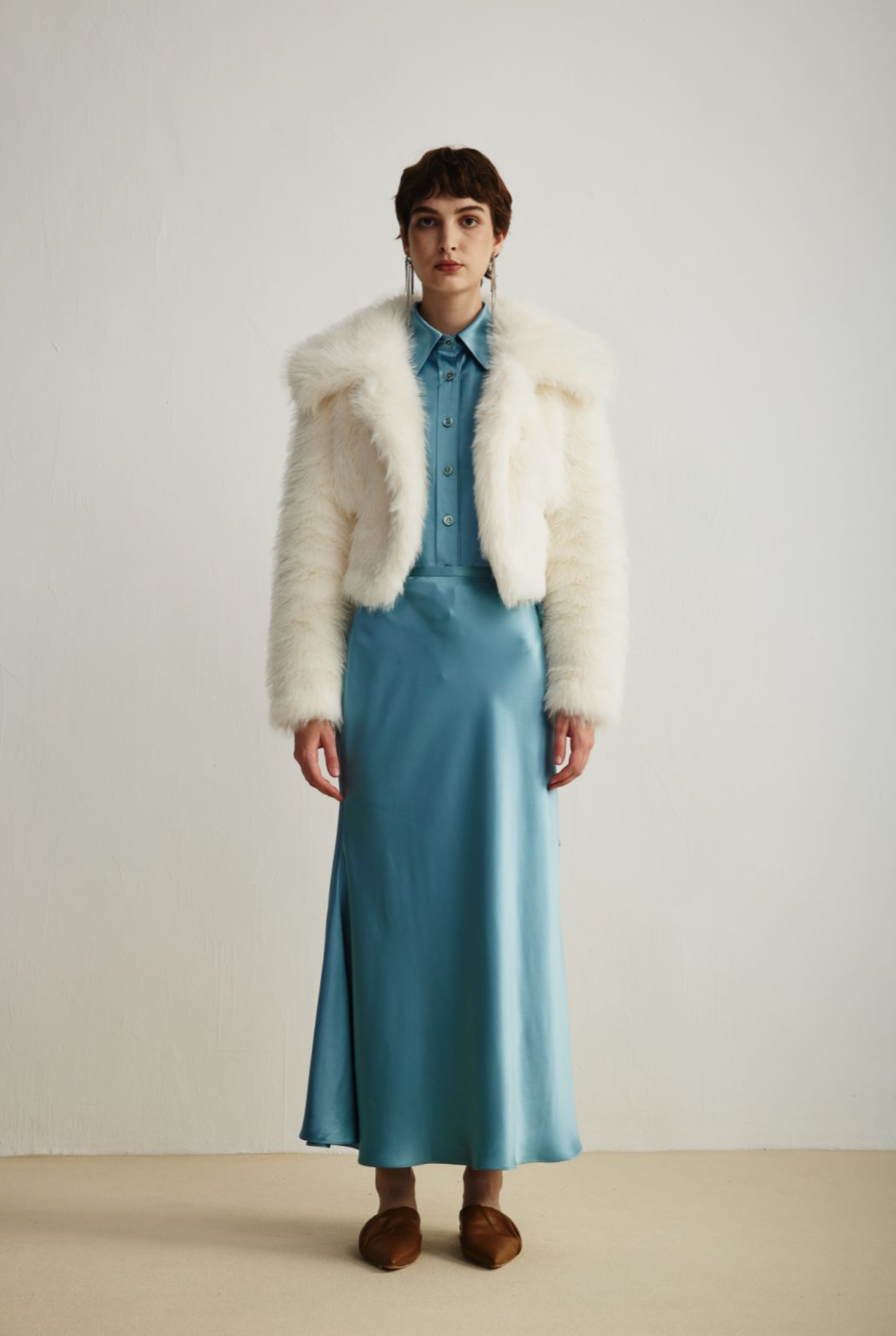 White Eco-friendly Fur Jacket