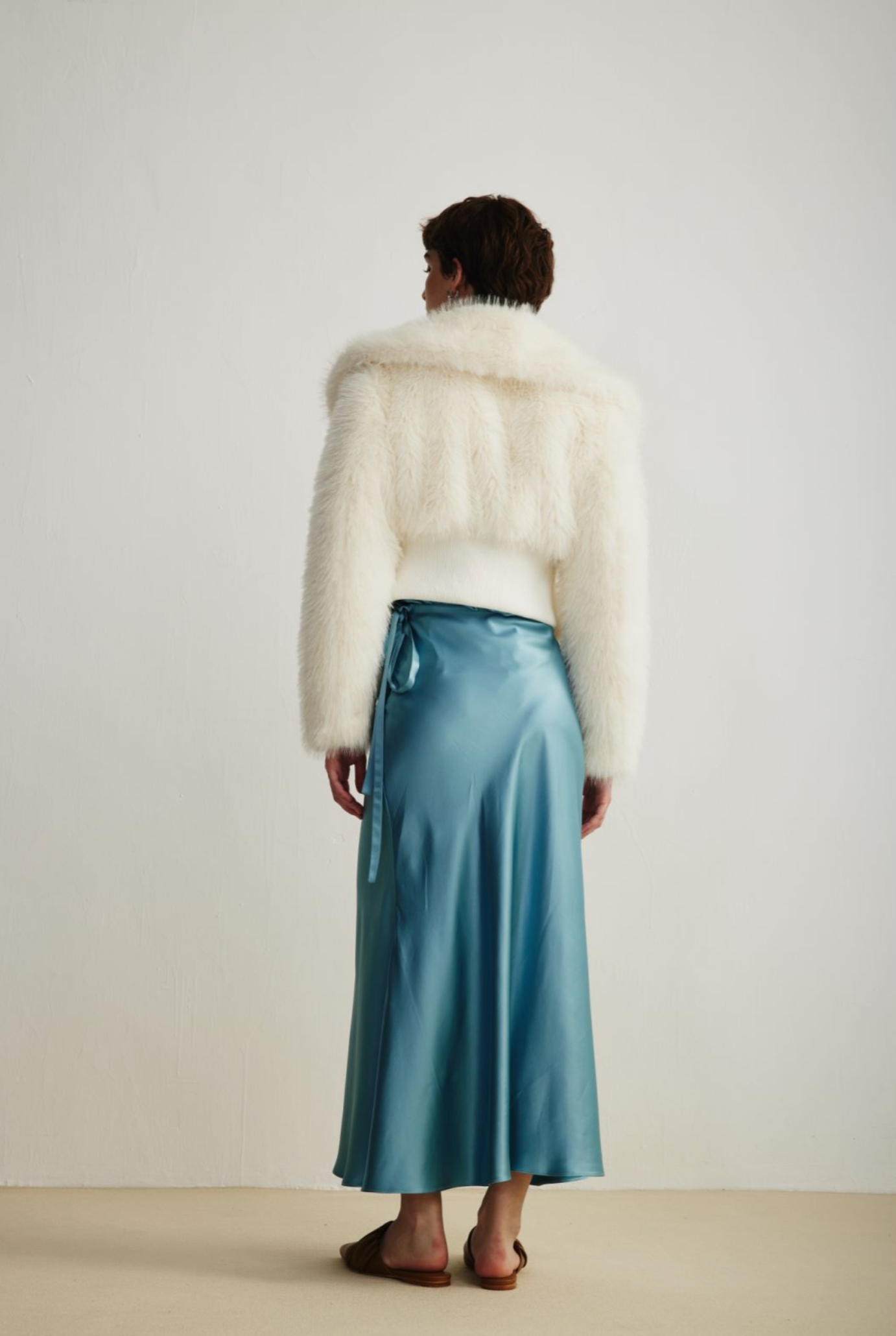 White Eco-friendly Fur Jacket