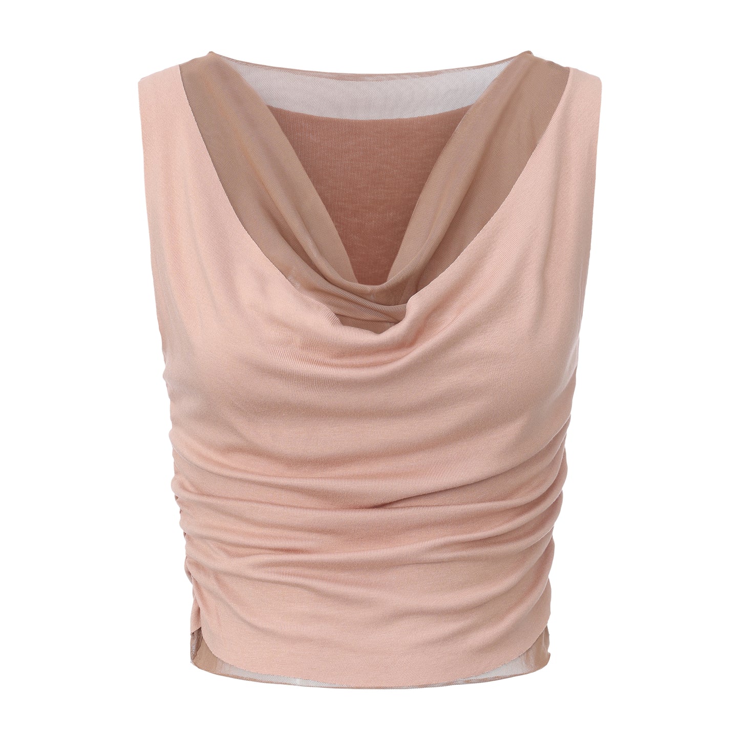 Pink knitted two-piece vest