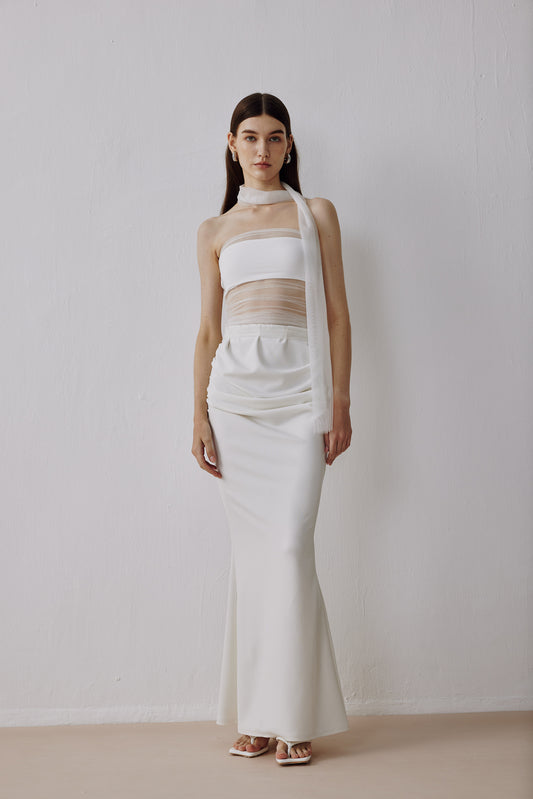 Flare Skirt White